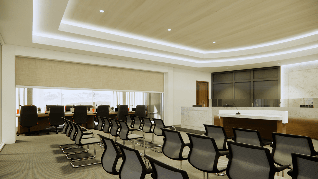 Council Chamber - Sand Finish